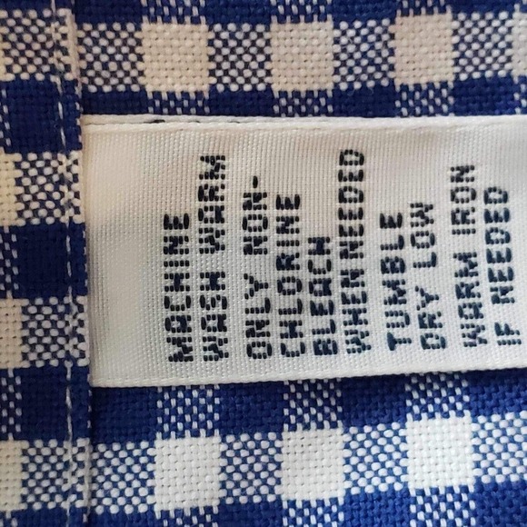 Polo Ralph Lauren Oxford Shirt Men's Size XXL 18 Blue Gingham LS Button up - Picture 8 of 11